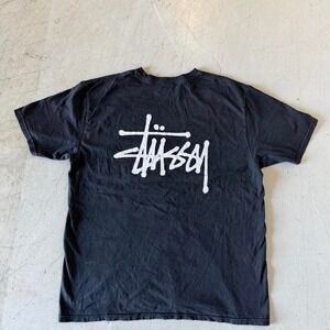 2000s Stussy Black T-shirt  Large